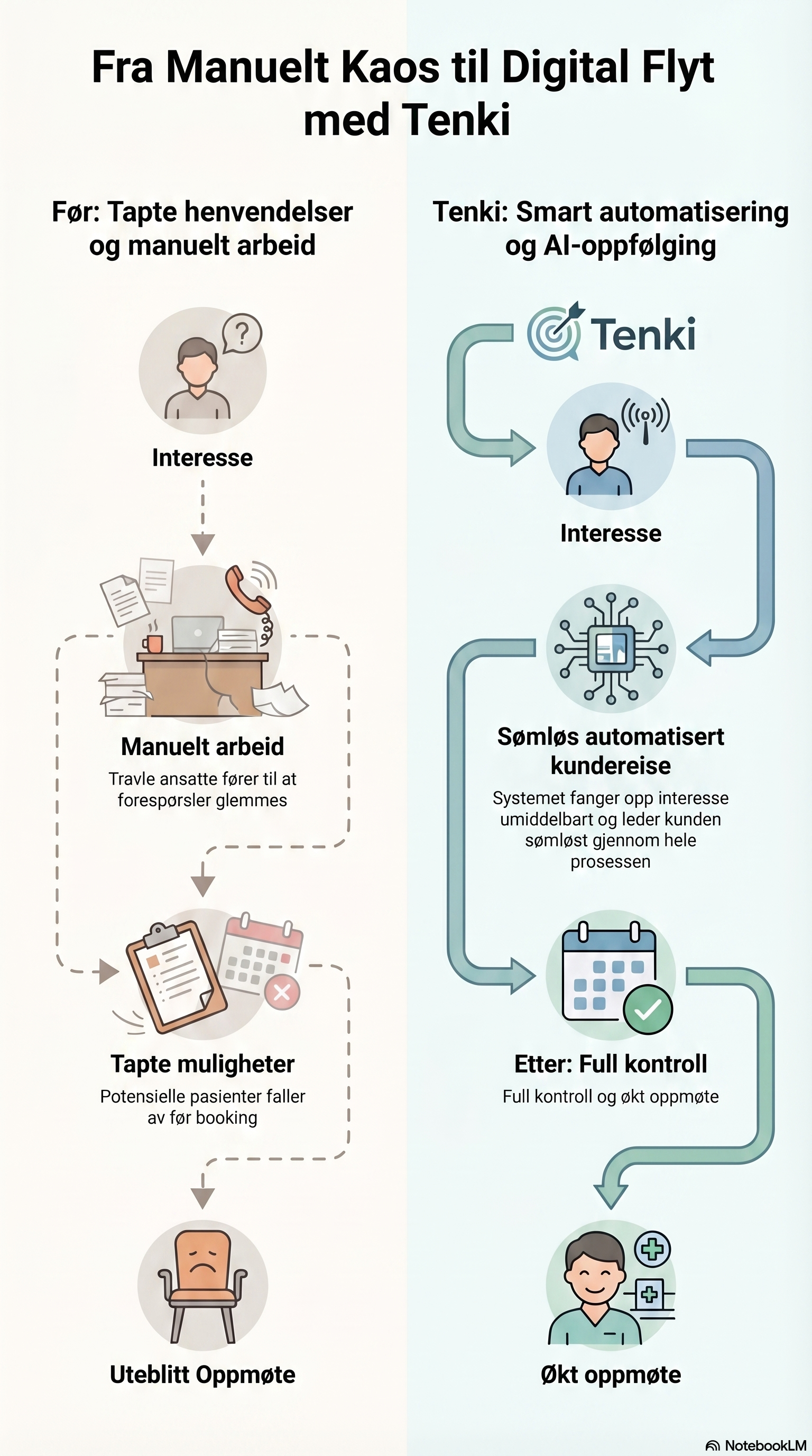 Tenki-Metoden: Fra manuelt kaos til digital flyt med AI-automatisering